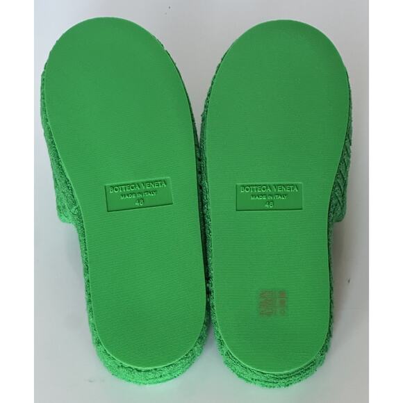 Bottega Veneta Intrecciato Geometric Sponge Slipper Green 13 US 660245 NIB $600 main image 4